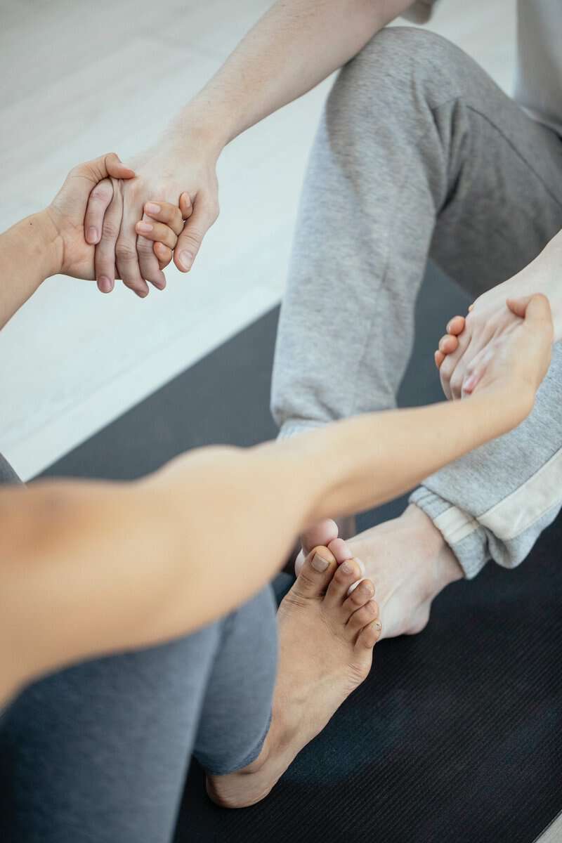 Hands-on physiotherapy treatment for knee pain relief and injury recovery.