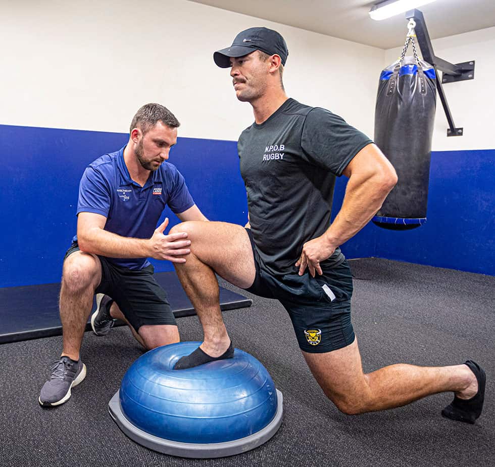Injury rehabilitation physiotherapy session at CAREfirst in Auckland.
