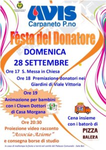 FESTA DEL DONATORE - AVIS CARPANETO PIACENTINO @ Carpaneto Piacentino | Carpaneto Piacentino | Emilia-Romagna | Italia