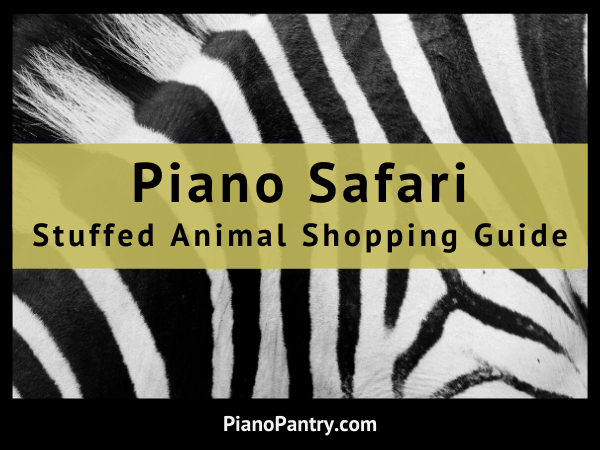 Piano Safari Stuffed Animals Blog Post
