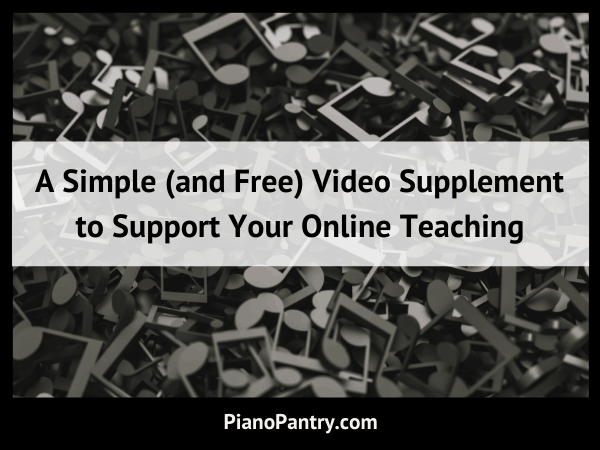 Video Supplement for Online Teaching Blog Post