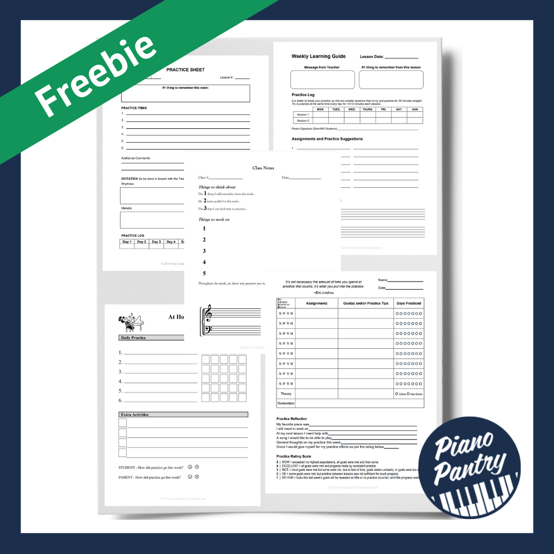 Assignment Sheets Freebie