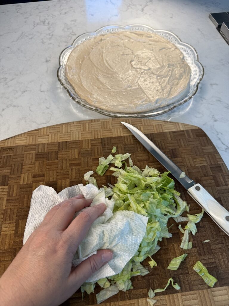 drying lettuce