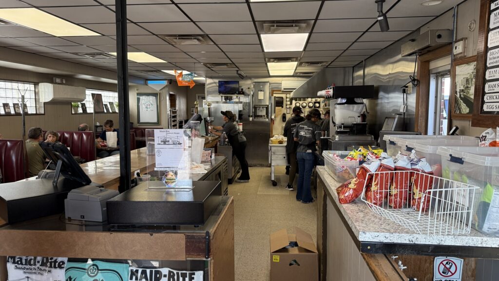 inside of restaurant