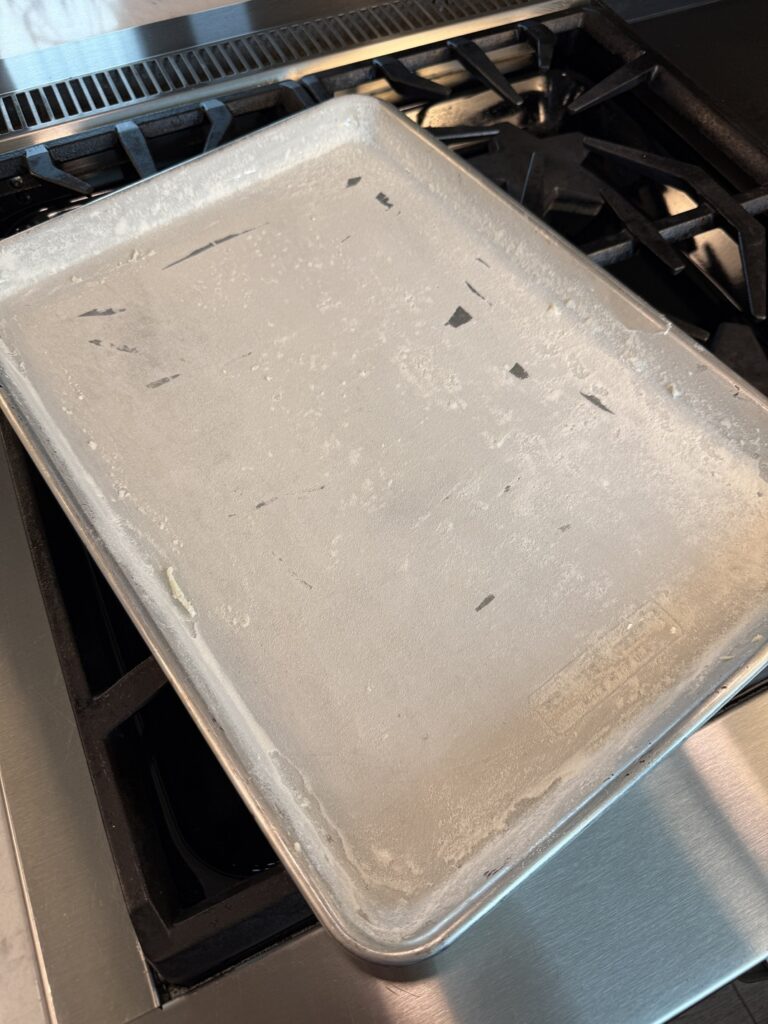 butter and flour the pan