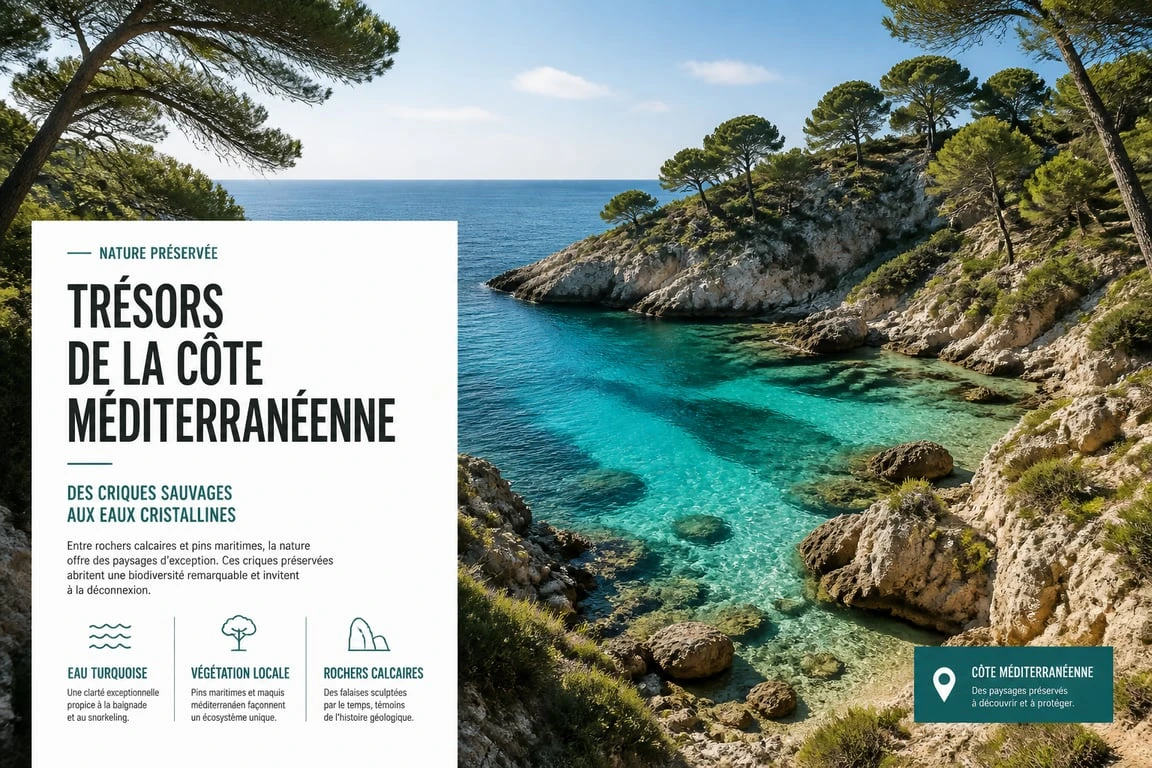 Plage du Trelus à Toulon, crique sauvage et préservée