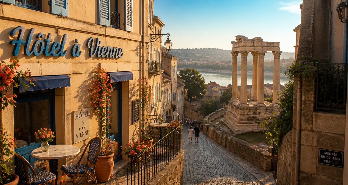 hotel vienne france terrasse centre historique
