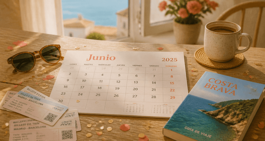 jour férié espagne 2025 calendrier sur table