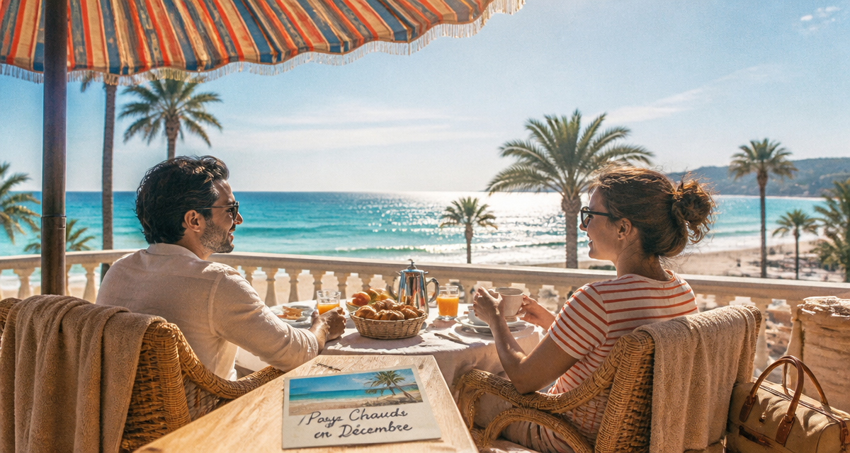 couple en terrasse pays chaud en décembre pas cher