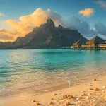 paysage bora bora mont otemanu lagon turquoise