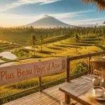 plus beau pays d asie vue riziere bali volcan