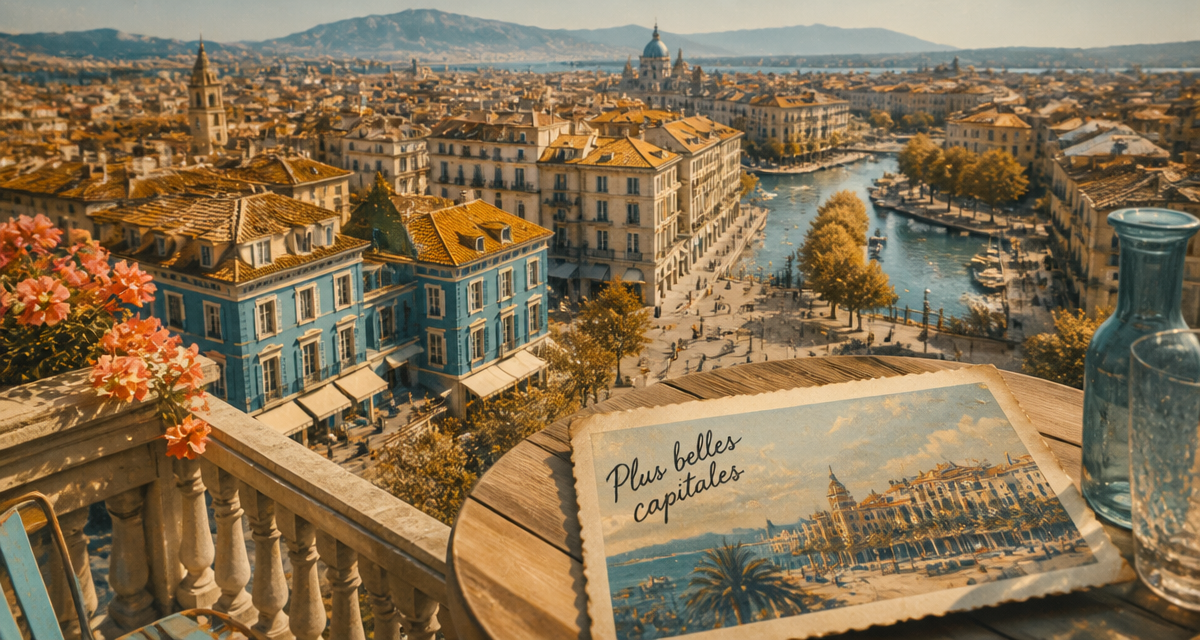 plus belles capitales d europe vue toits et carte postale