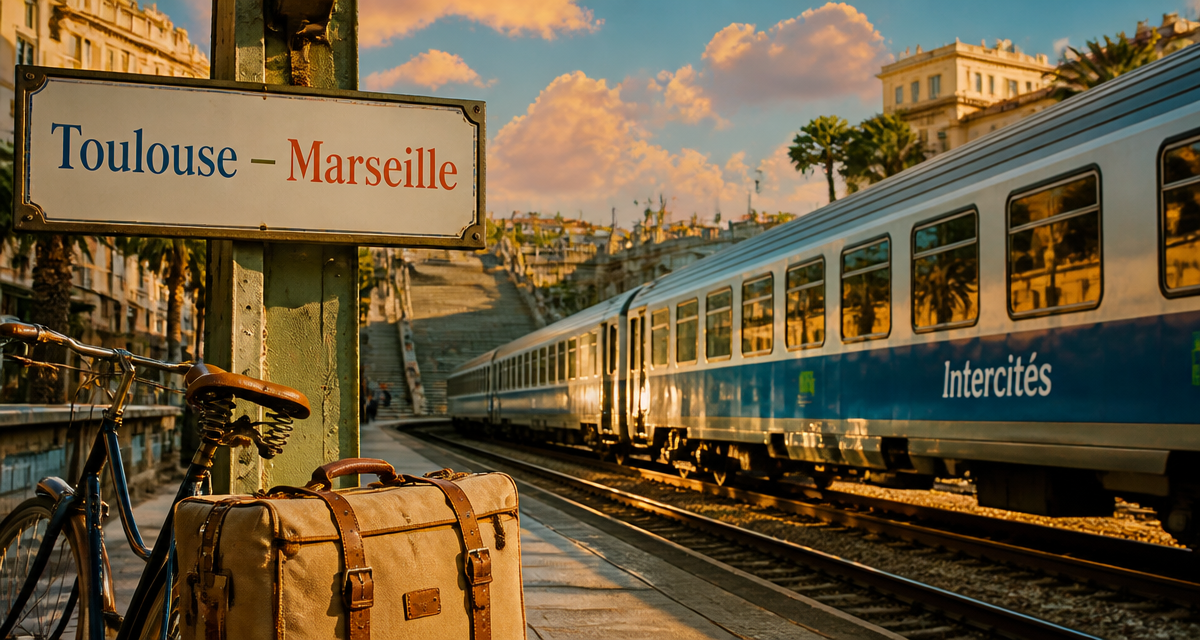 train toulouse marseille quai valise vélo