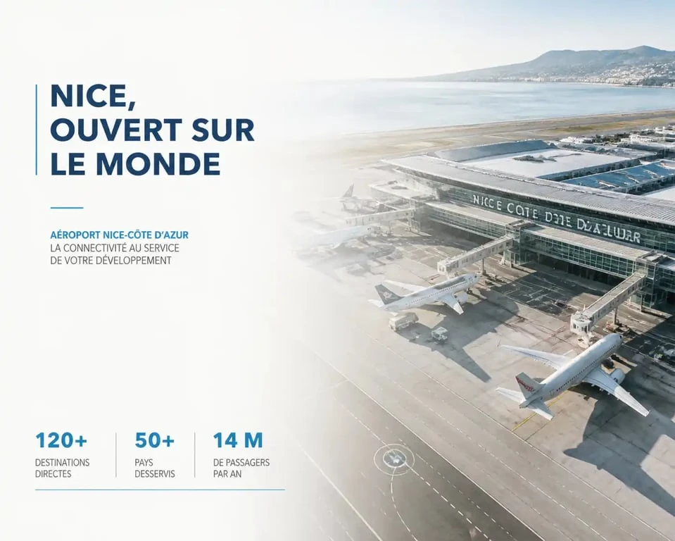 Aéroport Nice-Côte d'Azur pour un vol au départ de Nice