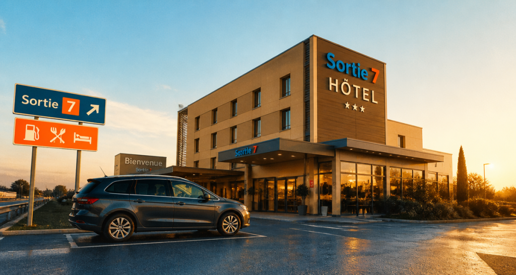 hotel bourges proche autoroute avec parking au coucher du soleil