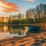 lac de canotage de Sélestat barque pêche