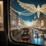 Noël à Londres : bus à impériale et Esprits de Noël sur Regent Street, nuit