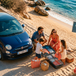 prix location voiture pour une semaine famille plage