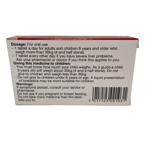 Loratadine 10mg Tablets