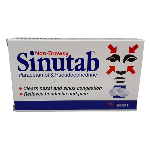 Sinutab Non-Drowsy Tablets