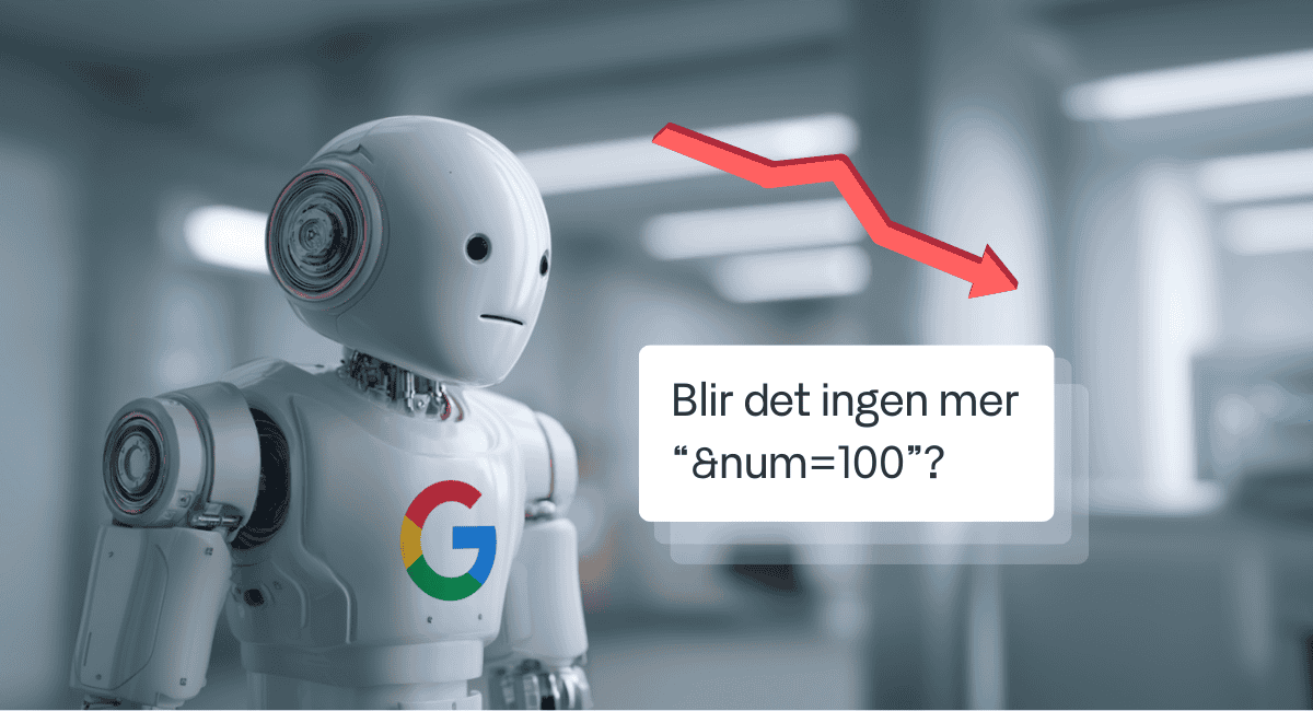 Google tar bort &num=100