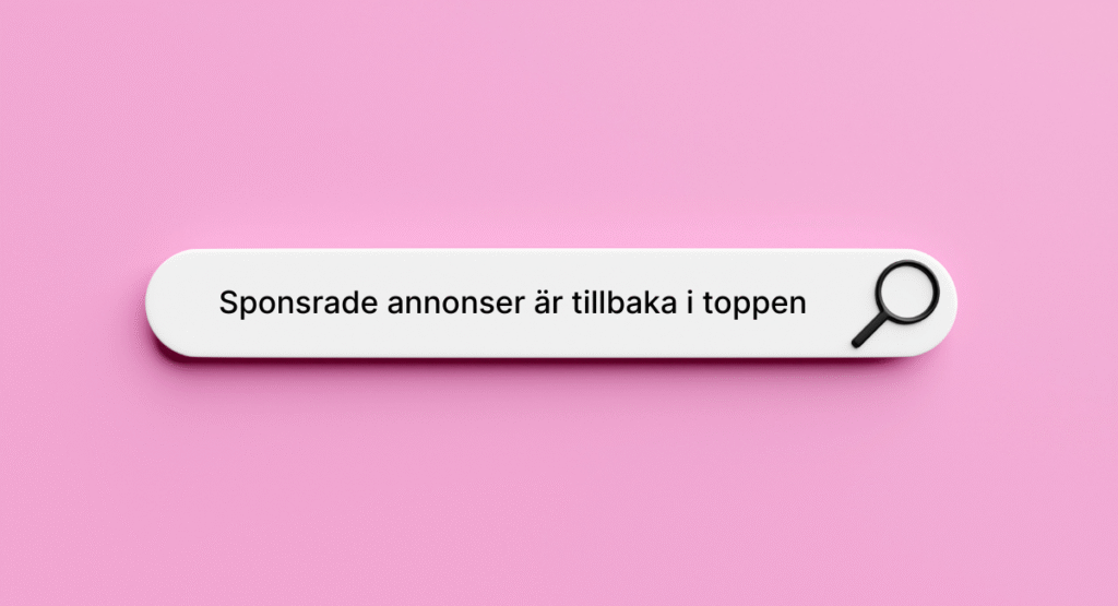 Sponsrade länkar syns nu över Google AI Overviews