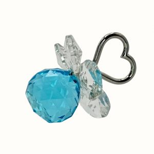 Kristallschnuller blau - Bomboniere Gastgeschenk