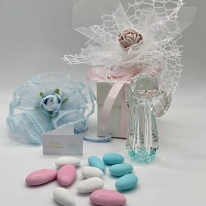 Gastgeschenk Kristallaufsteller Angelo Bianco azzuro