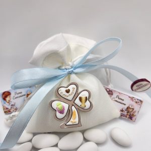 Mandelsäckchen mit Kleeblatt