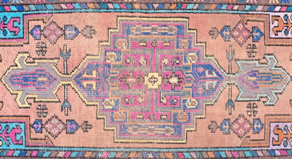 3 x 6 Pakistan Heriz Wool Rug - Image 4