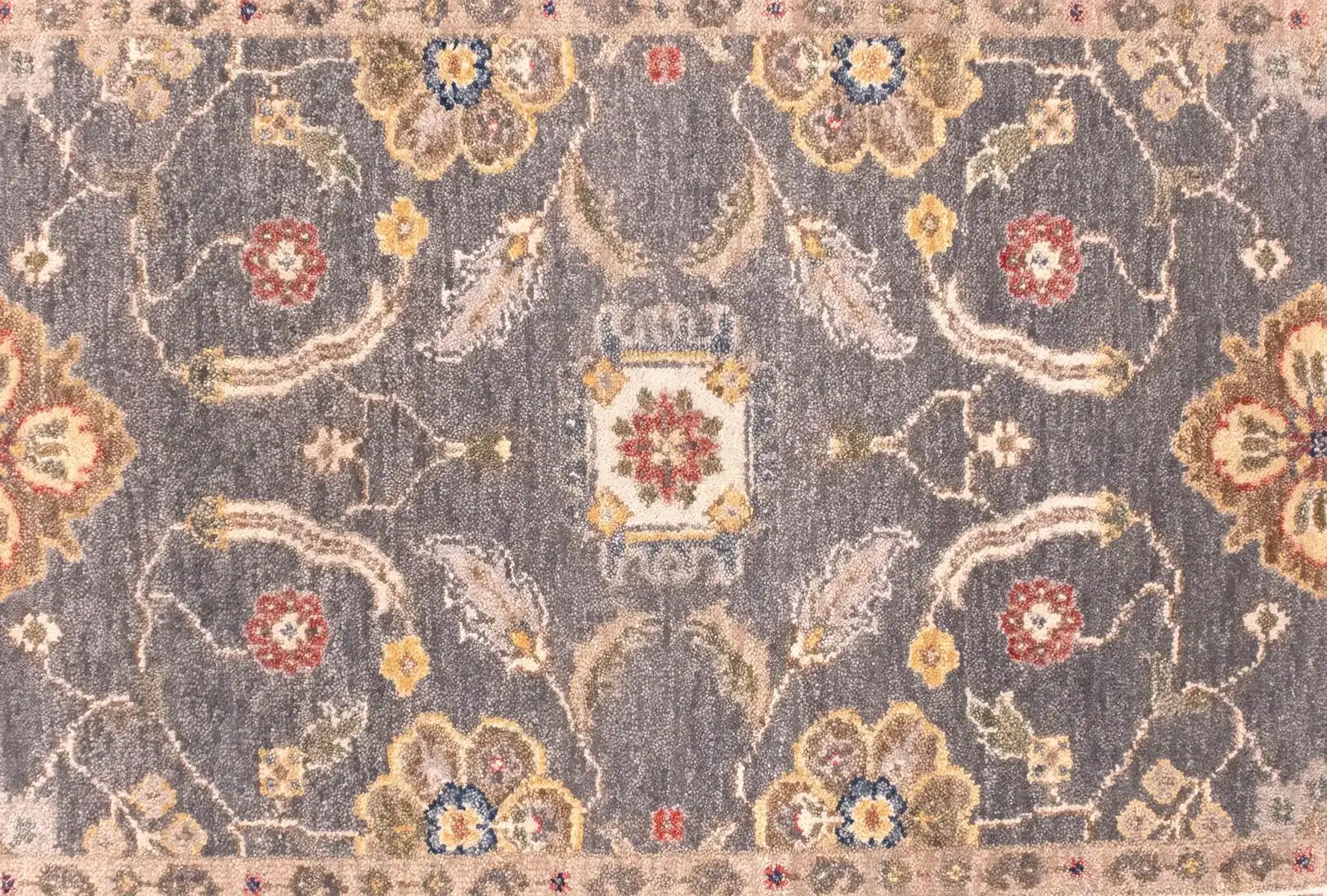 3 x 6 India Agra Wool Area Rug - Image 4