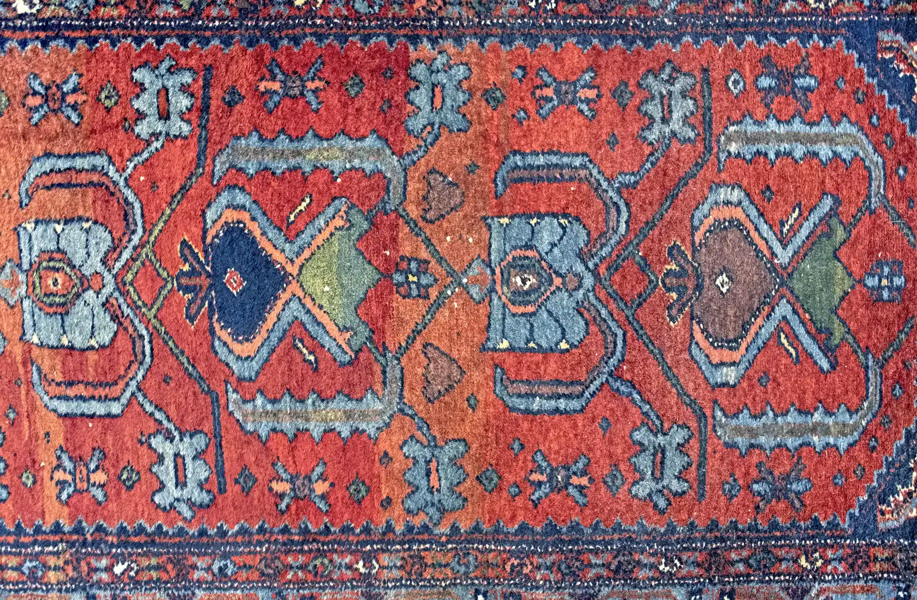 3 x 17 Vintage Lilian Persian Wool Rug - Image 7