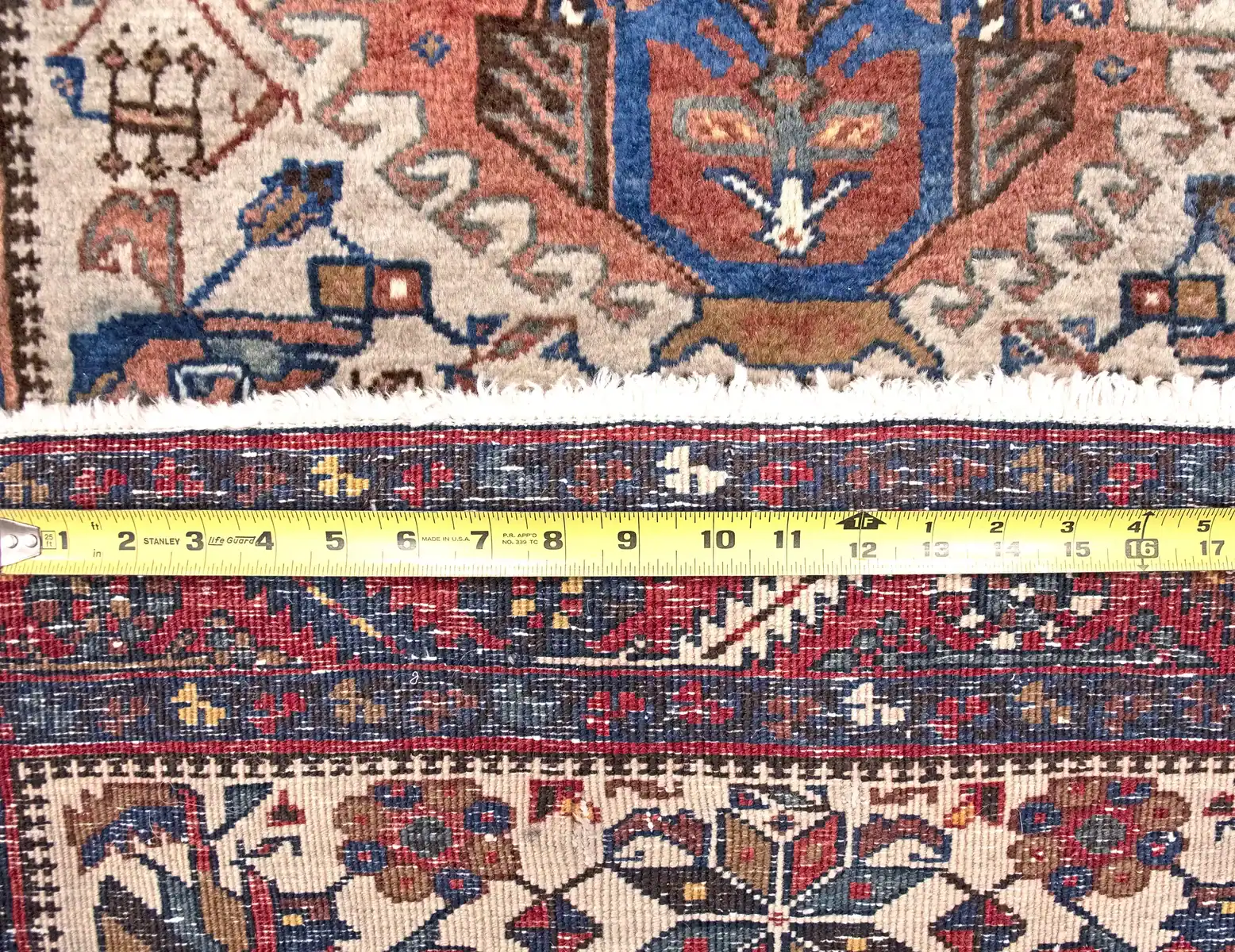 3 x 17 Vintage Lilian Persian Wool Rug - Image 5