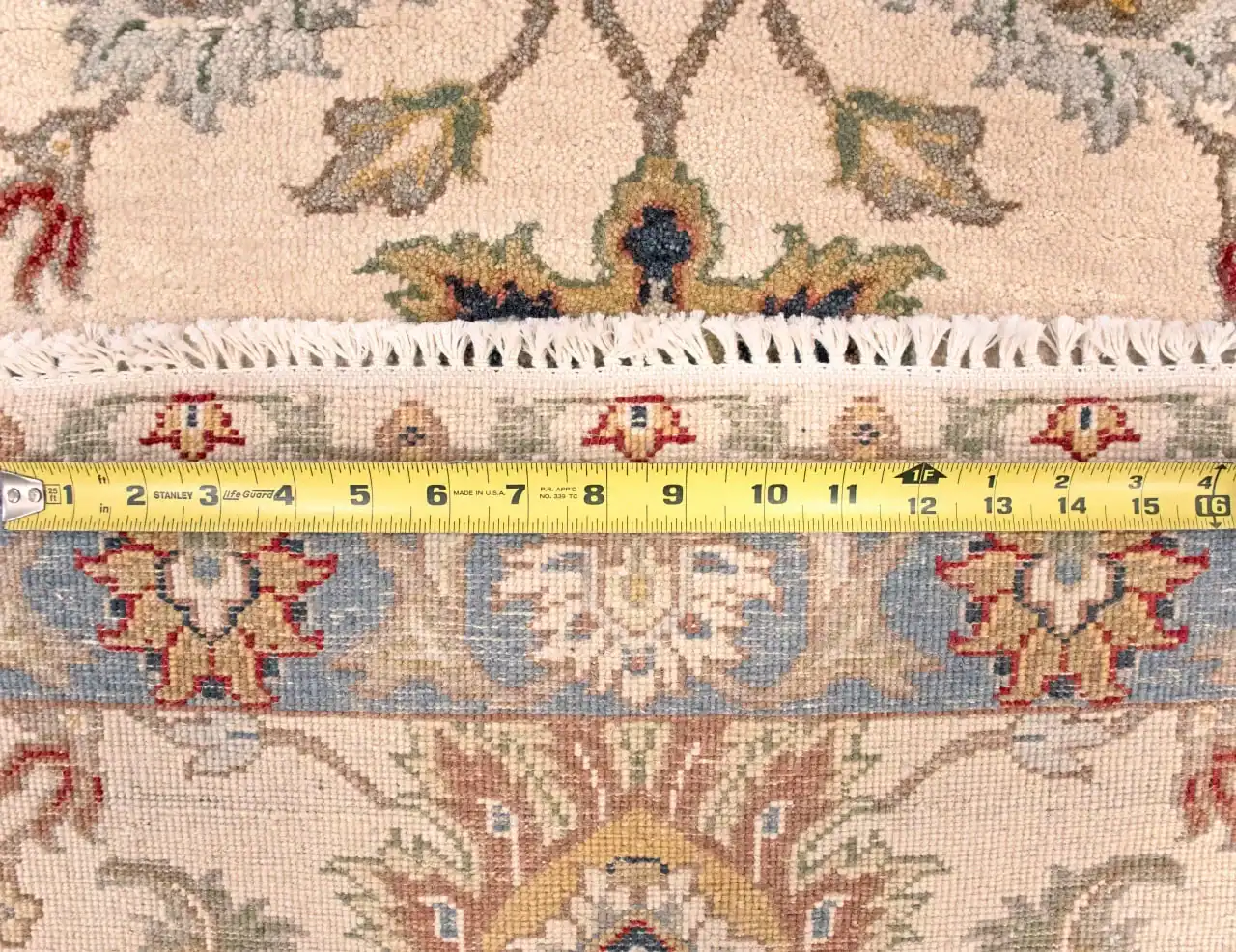 3 x 6 Agra India Wool Area Rug - Image 3