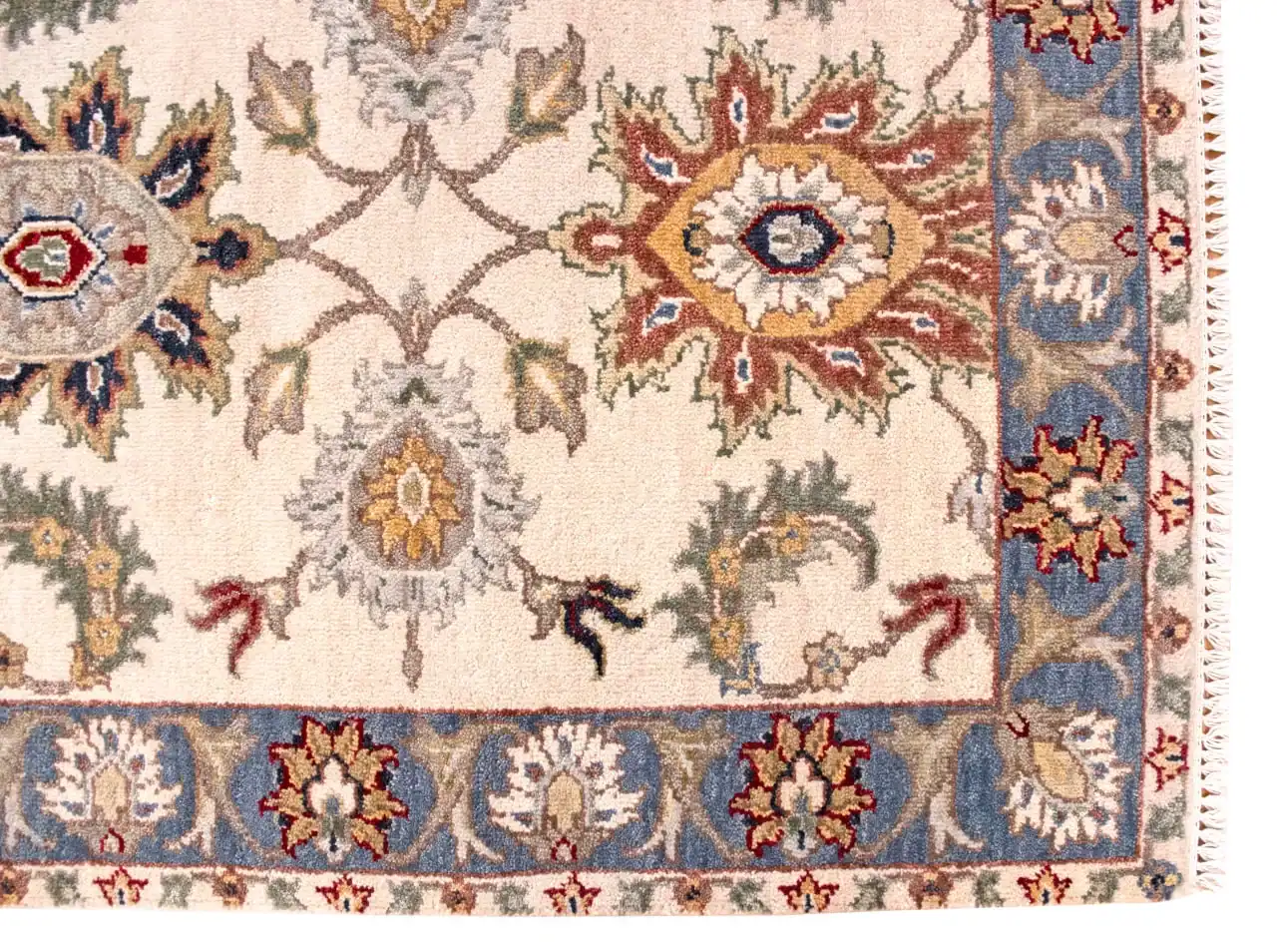 3 x 6 Agra India Wool Area Rug - Image 4