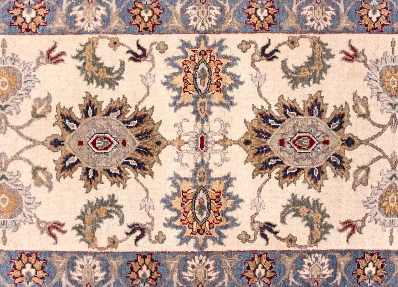 3 x 6 Agra India Wool Area Rug - Image 5