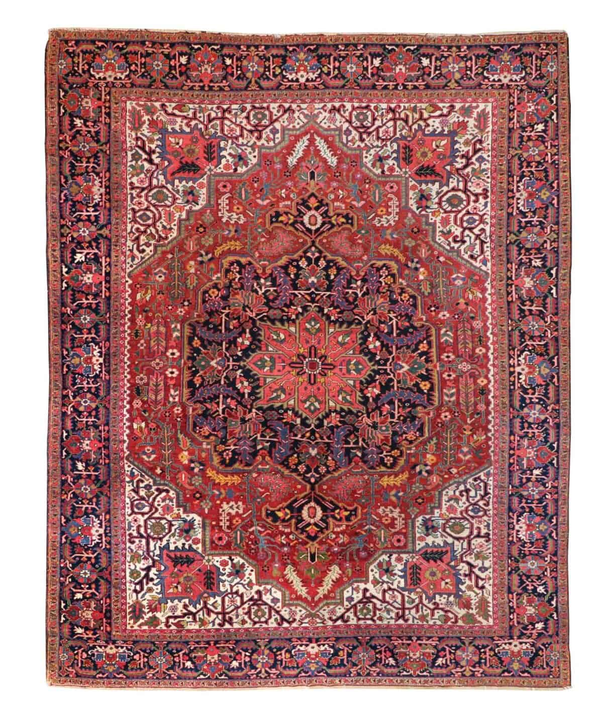 10 x 12 Vintage Heriz Wool Rug