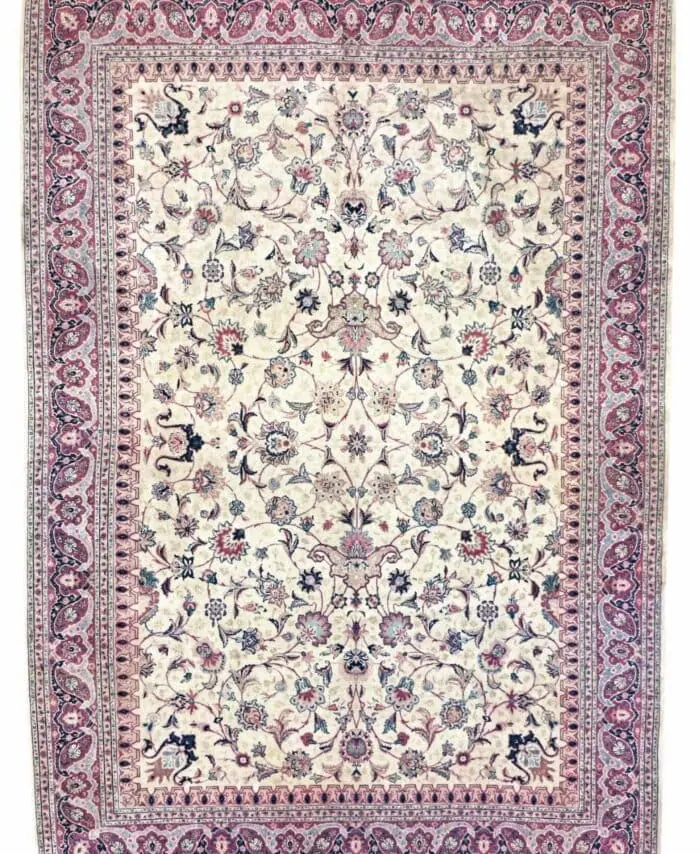 8 x 11 Old Tabriz Persian Wool Silk Area Rug - pineville rug gallery - charlotte nc
