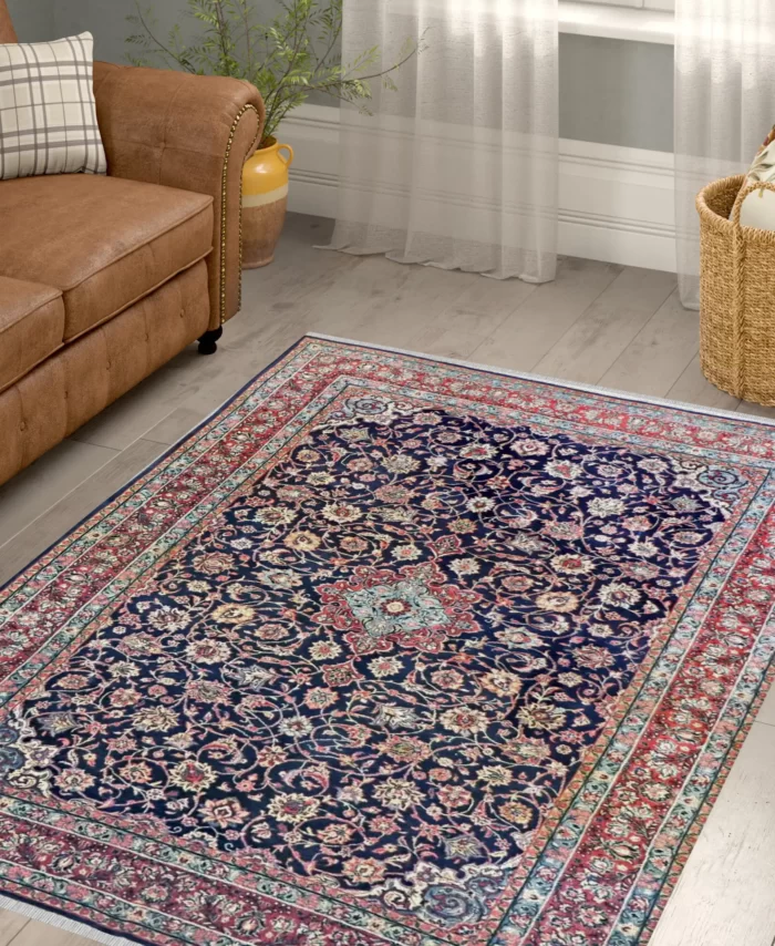 8 x 11 Vintage Sarouk Persian Wool Area Rug - pineville rug gallery - charlotte nc