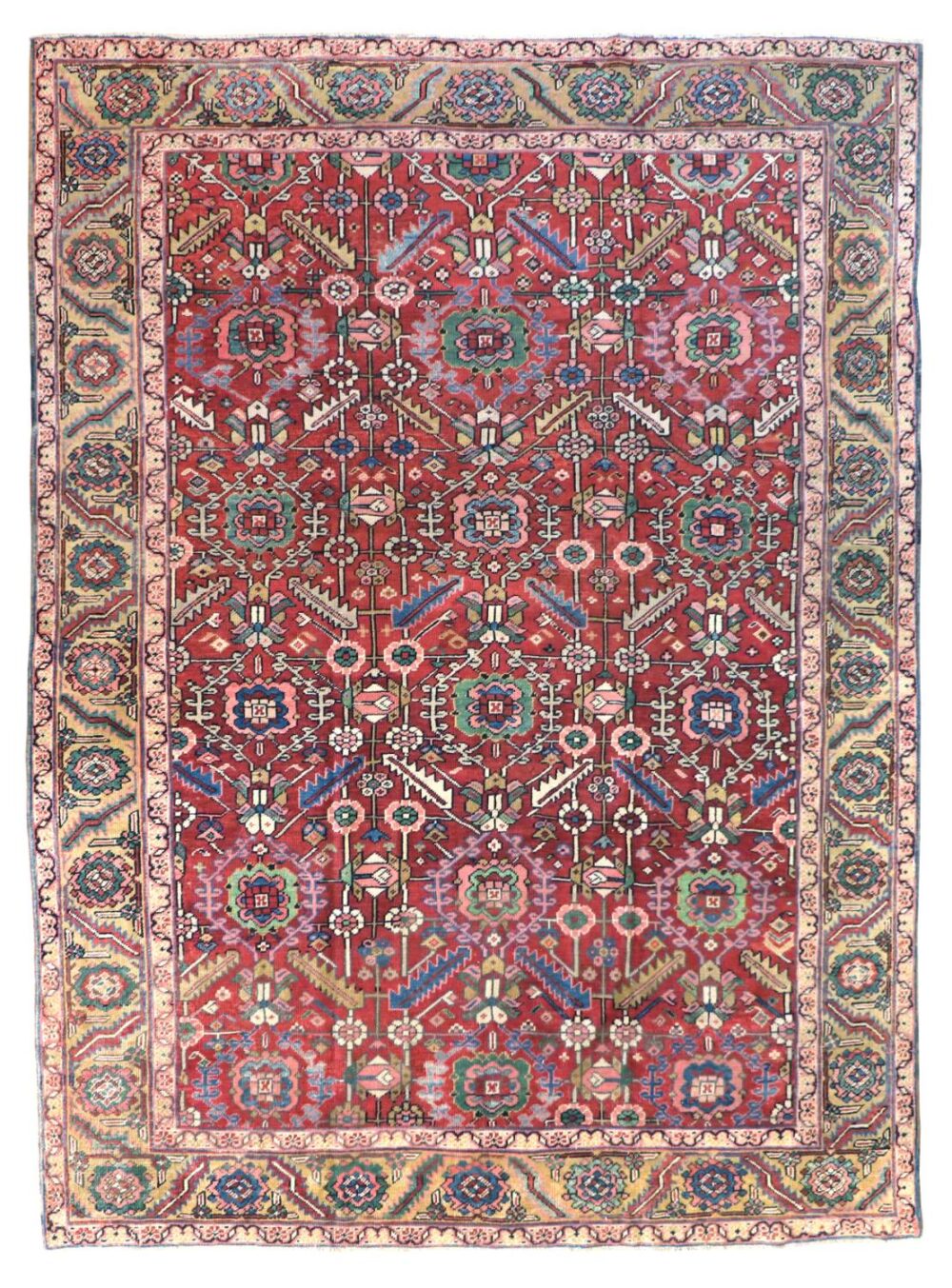 9 x 12 Antique Bakhshayesh Persian Wool Rug