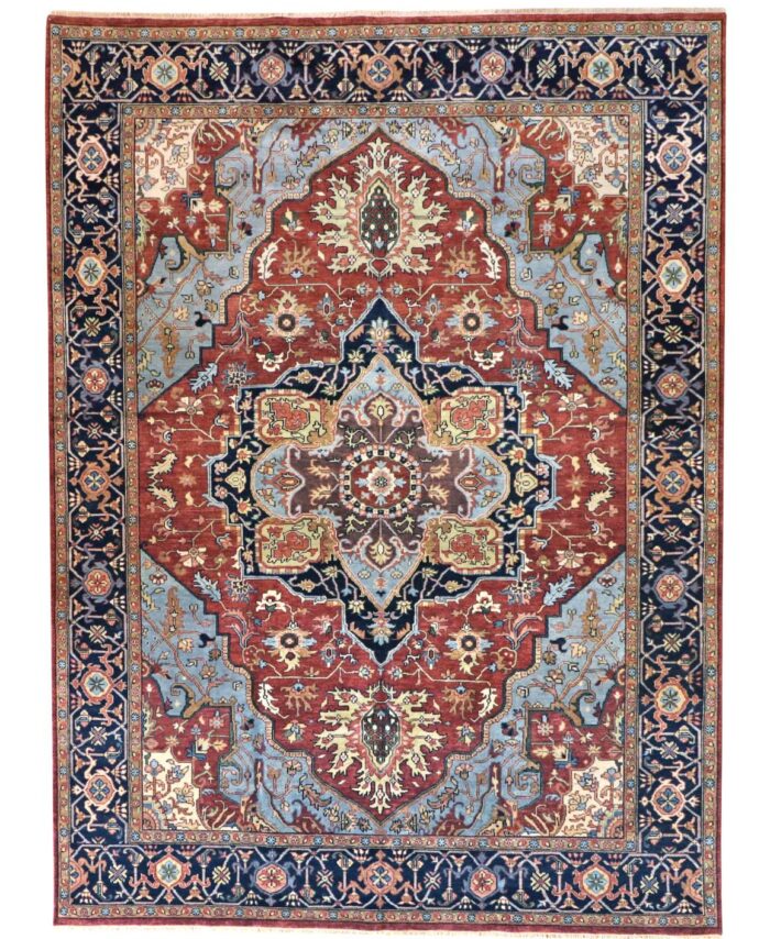 9 x 12 Antique Heriz Indian Wool Area Rug - pineville rug gallery - charlotte nc
