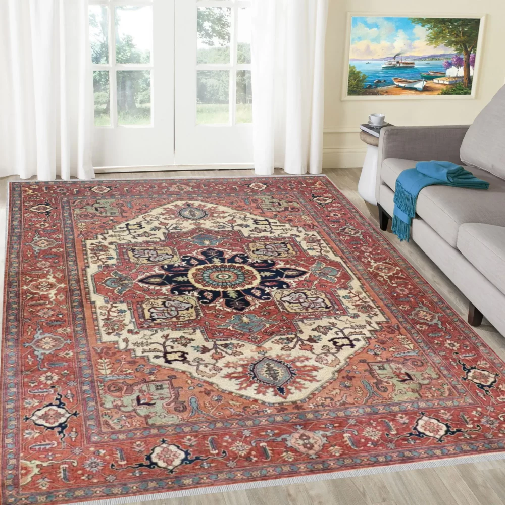 9 x 12 New Heriz Indian Wool Rug - Image 2