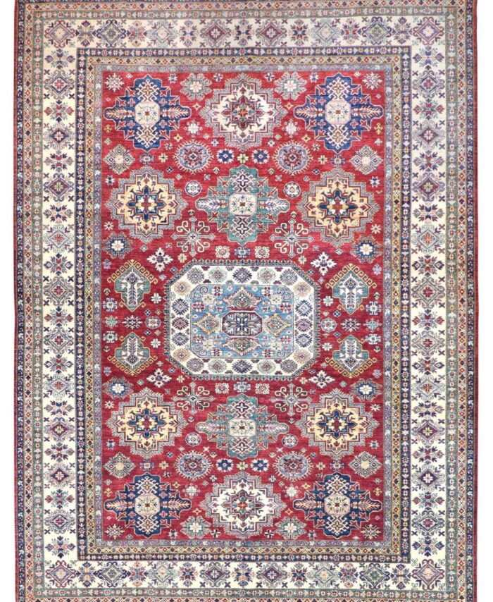 9 x 12 New Kazak Pakistan Wool Luxurious Rug