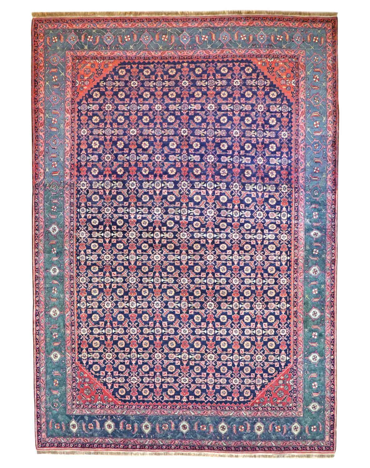 9 x 12 Vintage Bijar Persian Wool Rug