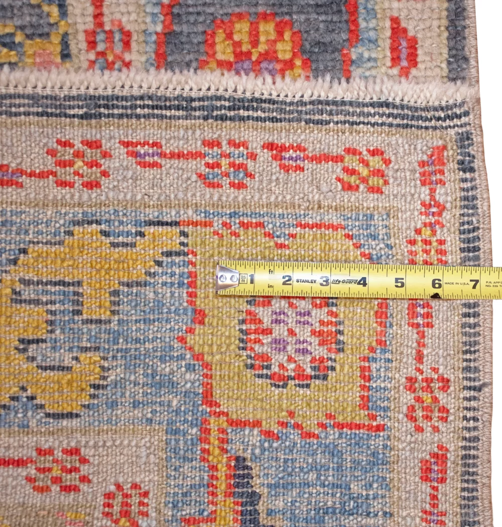 4 x 6 Oushak Turkish Oriental Area Rug Measurement Details - pineville rug gallery - charlotte nc