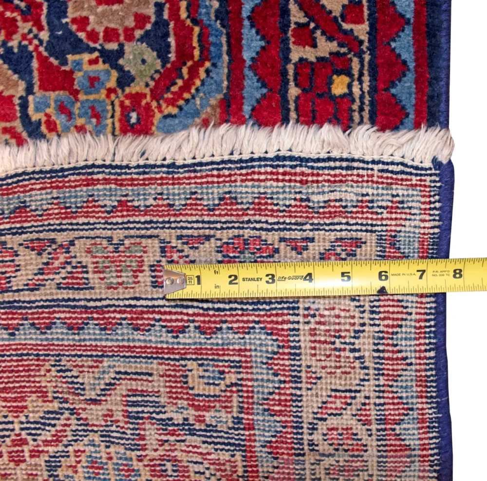 4 x 15 Antique Mahal Persian Wool Runner Rug - Image 5