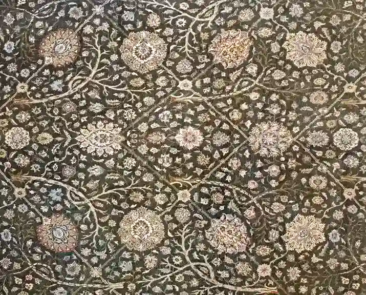 9 x 12 New Mahal Pakistan Wool Area Rug