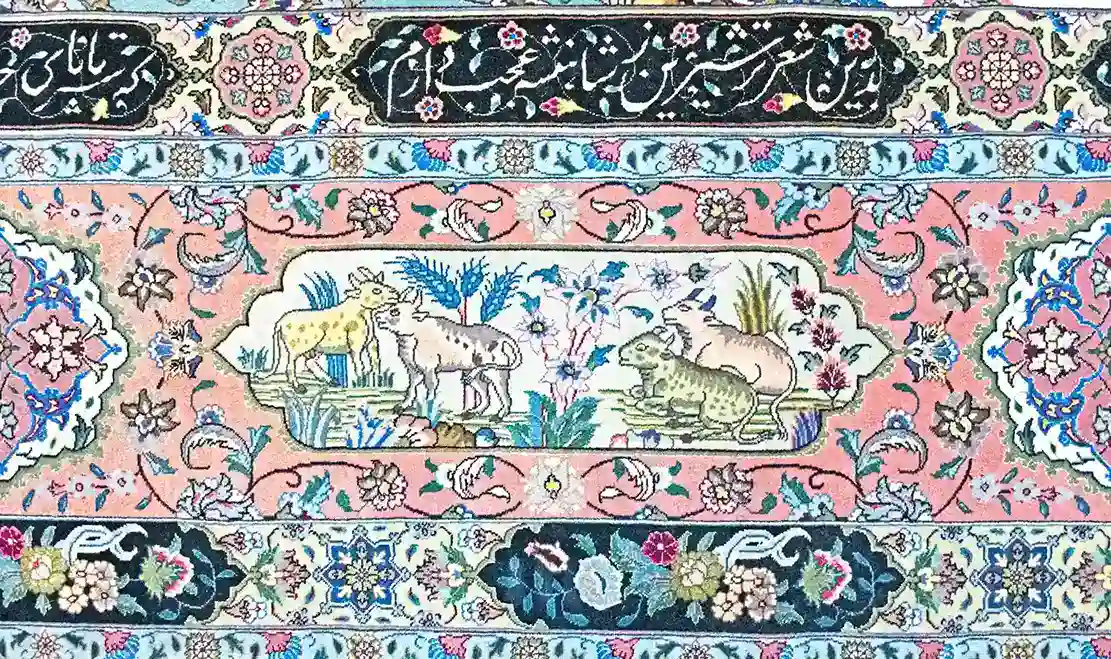 10 x 13 New Tabriz Wool-Silk Area Rug