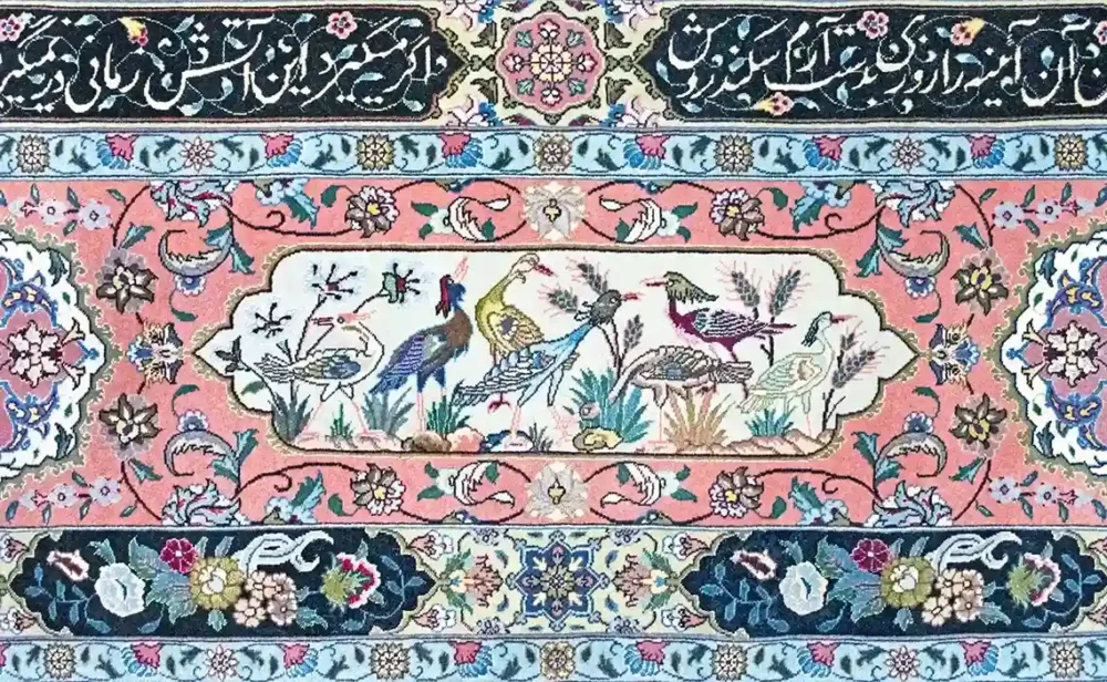 10 x 13 New Tabriz Wool-Silk Area Rug