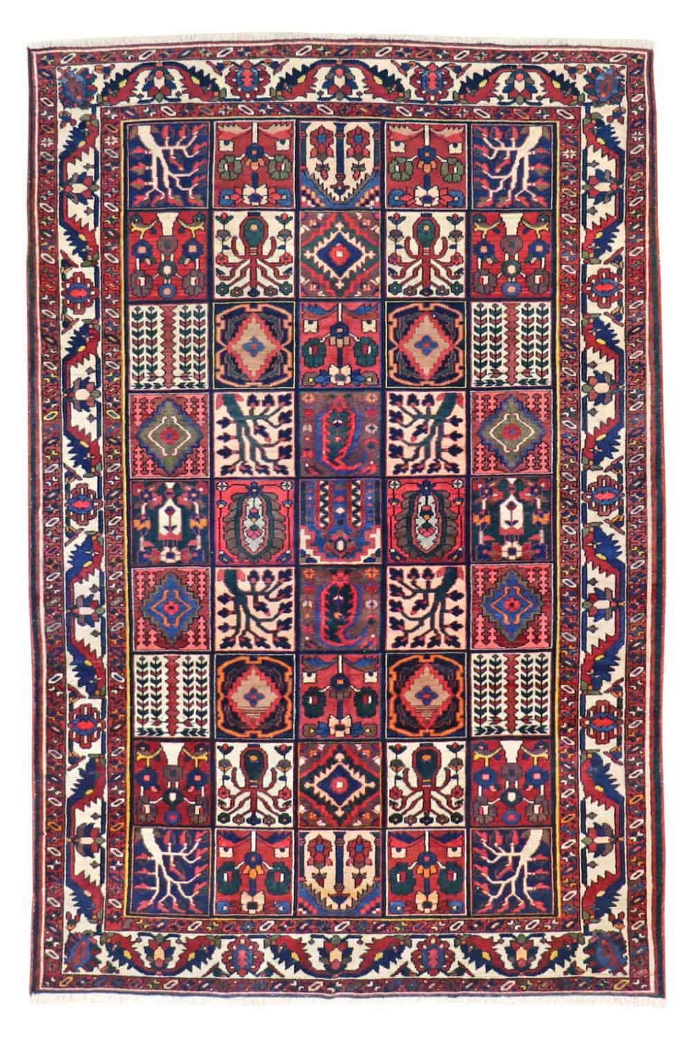 7 x 10 Antique Bakhtiari Persian Rug